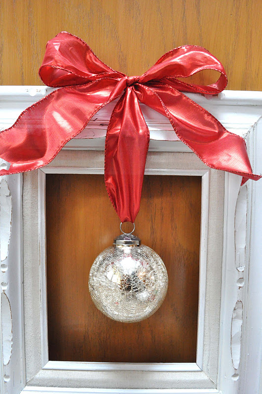 Little Birdie Secrets framed christmas ornament {tutorial}