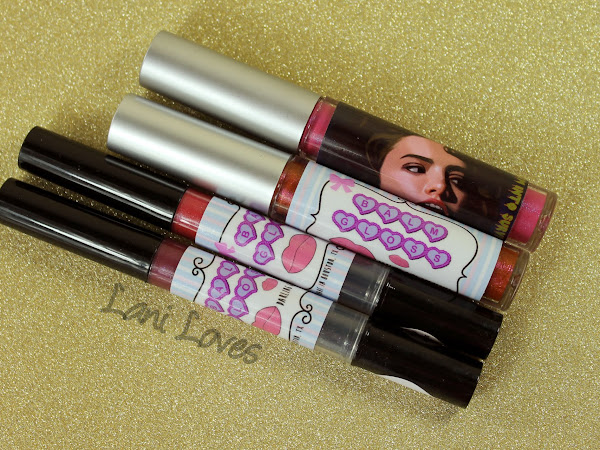 Darling Girl Liquid Kiss Balm Gloss - Ruby Rose, Princess of the Amazons, Leeloo and I'm Into Survival Swatches & Review