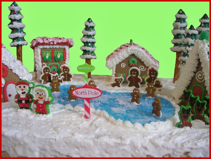 Candyland Crafts Blog North Pole Gingerbread Village