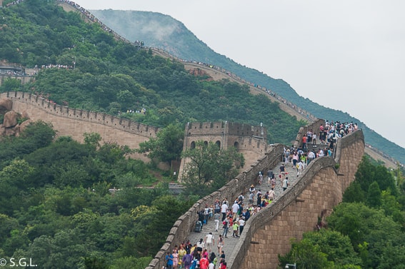 La Gran Muralla China en Badaling. Excursion desde Pekin