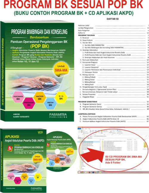 PROGRAM BK SESUAI POP BK SMA/MA + VCD GALERY BUKU