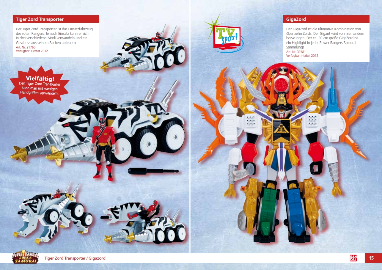 Power Rangers Super Samurai German Toy 