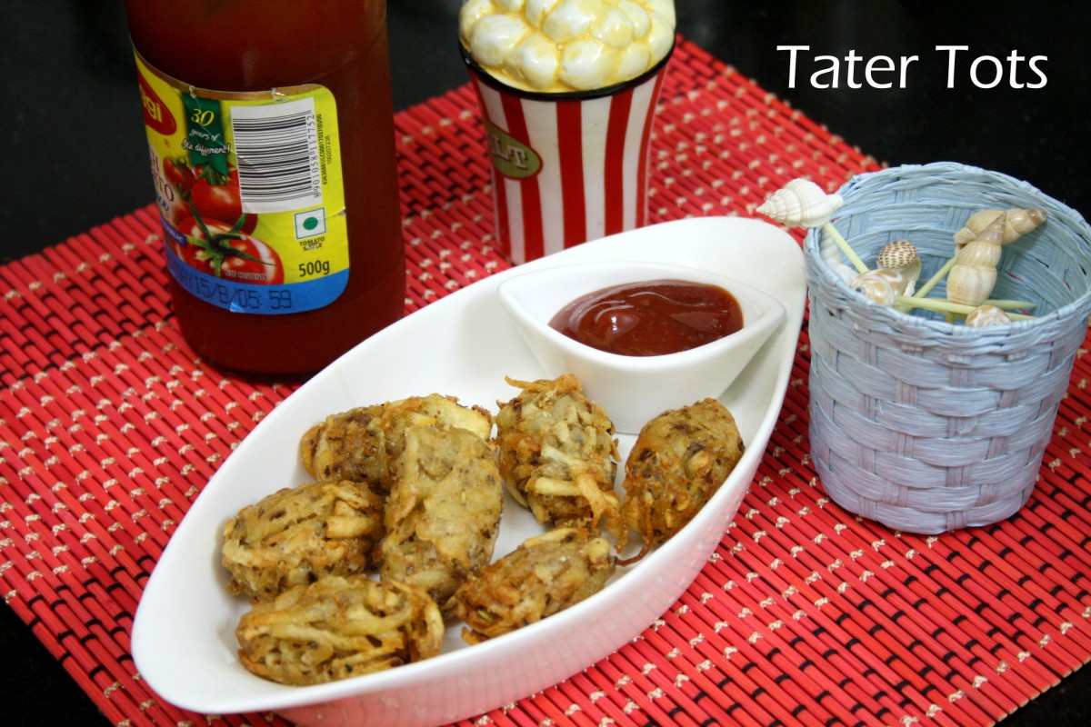 Homemade Tater Tots Deep Fried Potato Cluster Snack