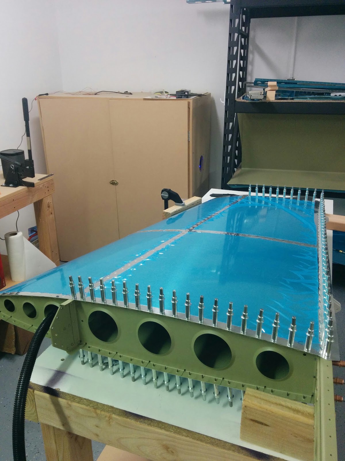 Damazio family's RV10 project Out of rivets, but making progress