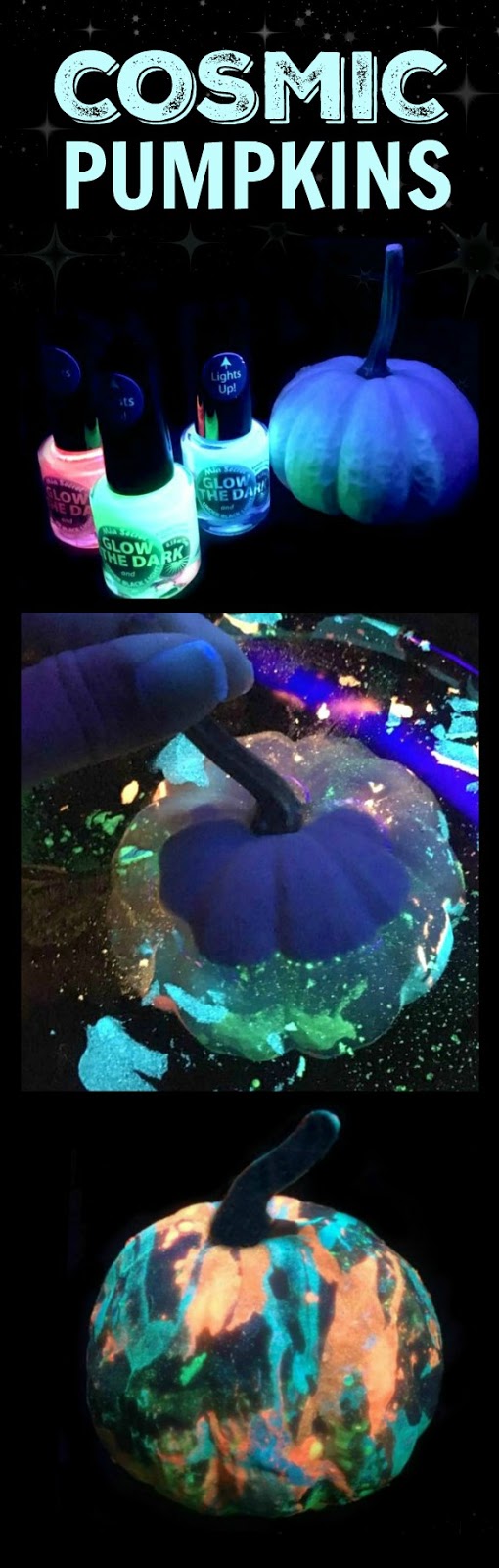 COSMIC PUMPKINS- the coolest decorating idea I've seen and no carving!