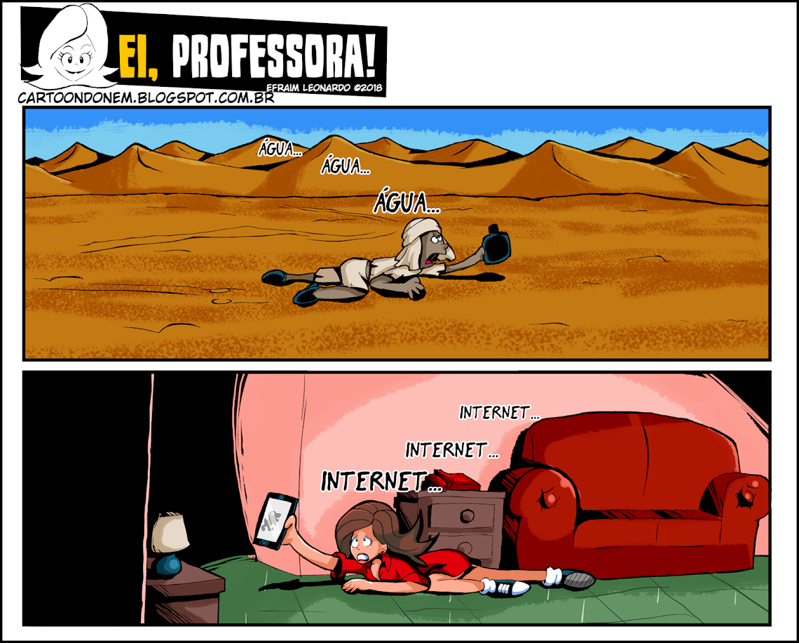 Professora Tirinha de humor
