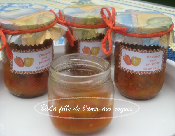 La fille de l'anse aux coques: CHUTNEY AUX POIVRONS