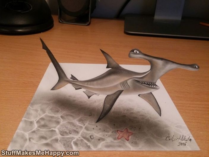 Wonderful 3D Illustration On Paper by Nikola Kulich