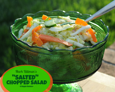 Mark Bittman's 'Salted' Chopped Salad, another healthy salad ♥ AVeggieVenture.com.