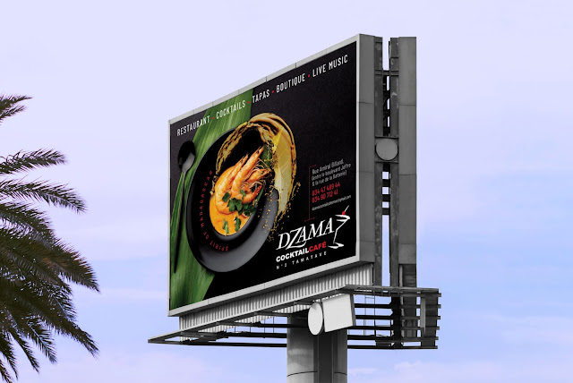 affiche restaurant Tamatave Dzama Cocktail Café Tamatave