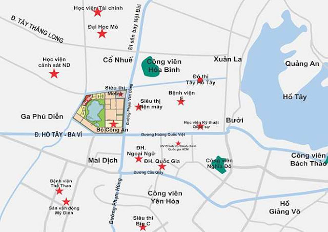 Vị trí chung cư An Bình City - Ngoại giao Đoàn Vị trí chung cư An Bình City - Ngoại giao Đoàn