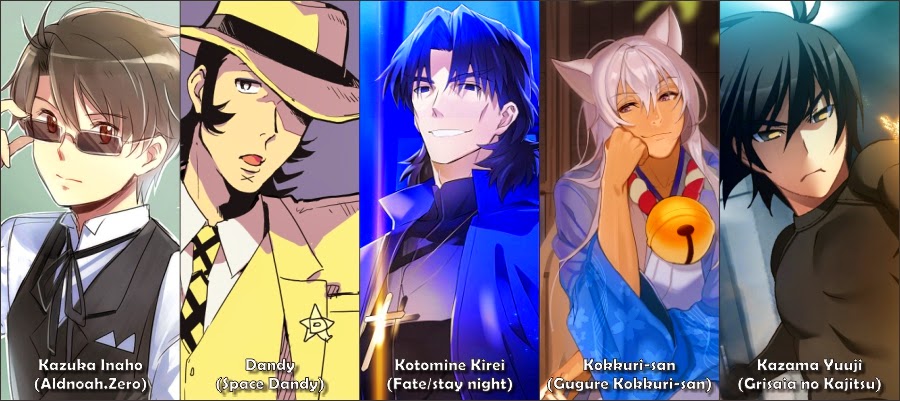 Top 5 Husbandos 2015 - Os melhores homens de anime do ano