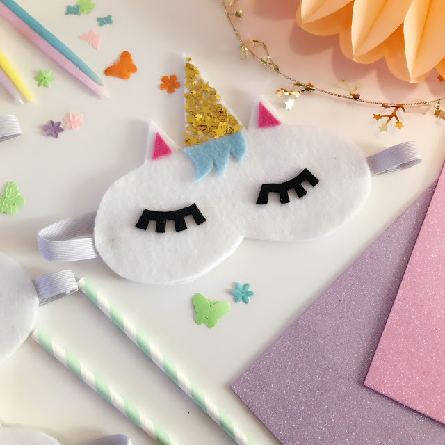 Unicorn Spa Party DIY Eye Masks