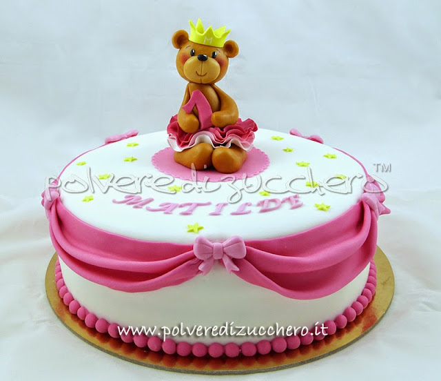 tutorial cake design orso: orsetta principessa in pasta di zucchero
