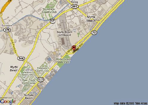 Map of South Beach Resort, Myrtle Beach