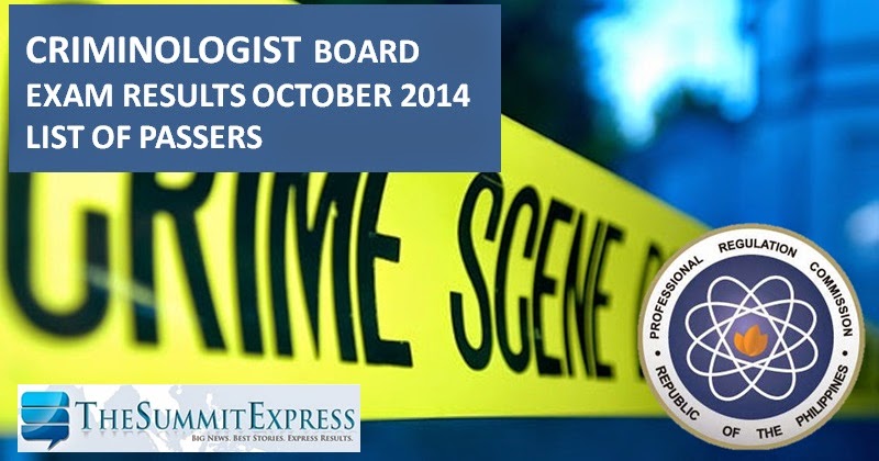 12,245 pass November 2014 Criminology board exam (I-Z Surname)