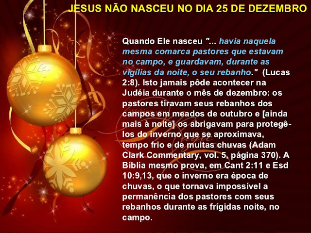 Escritor Manoelzinho Comentarios Biblicos 29 A Real Origem Do Natal