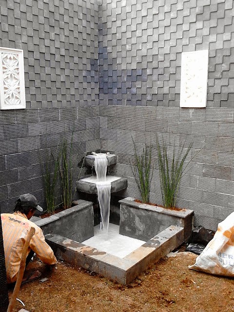JAsa Pembuatan kolam koi | air mancur minimalis | water wall minimalis