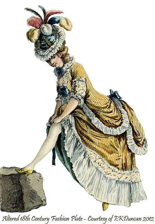 EKDuncan - My Fanciful Muse: Late 18th Century French Fashions - Stockings