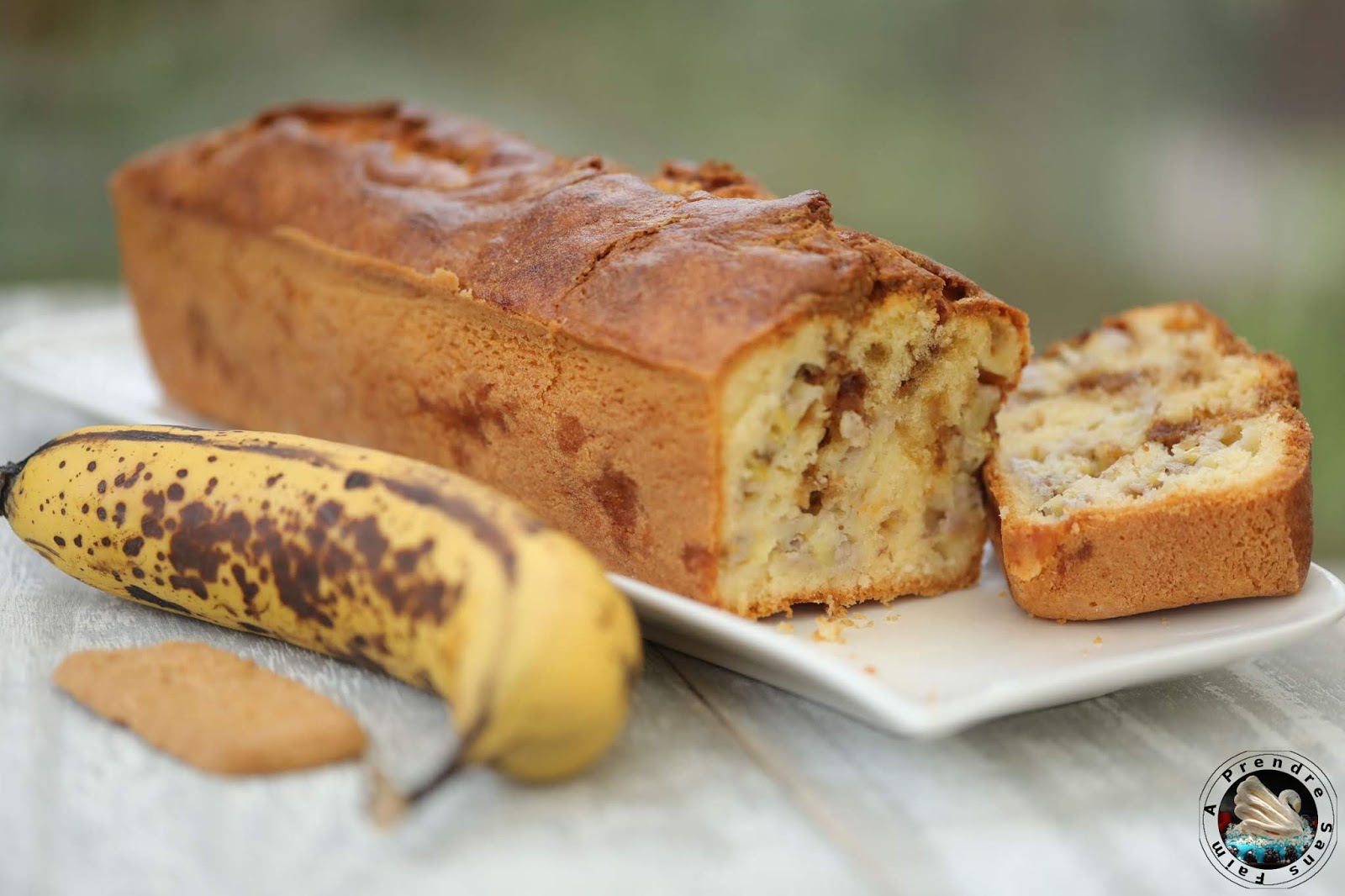 Cake bananes crème de spéculoos A Prendre Sans Faim