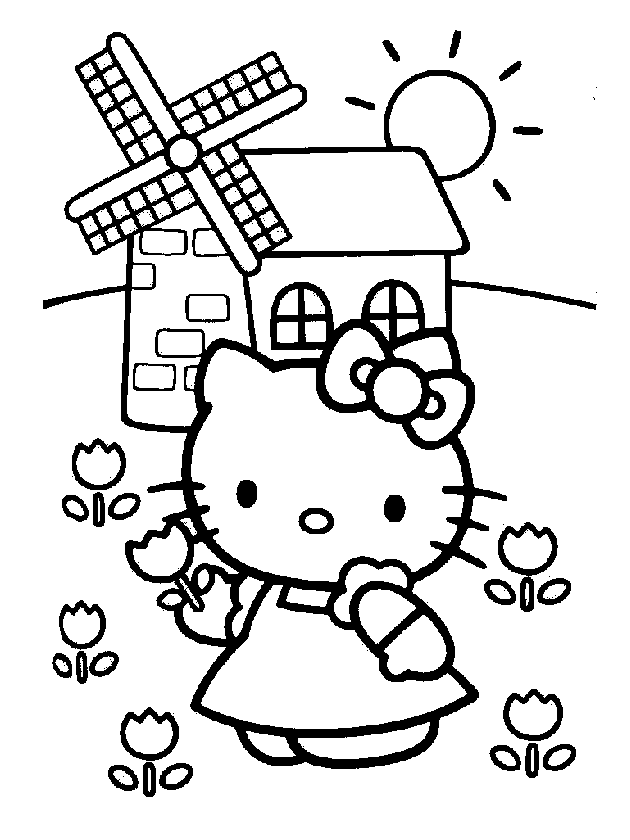 Immagini Di Hello Kitty Da Colorare