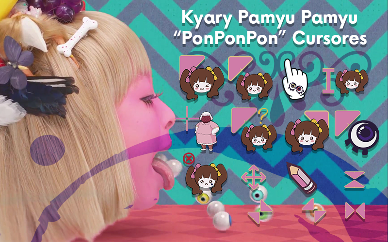 Kyary's world Cursores de Kyary Pamyu Pamyu con tema de PONPONPON Kyary's world Cursores de Kyary Pamyu Pamyu con tema de PONPONPON