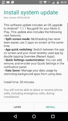 nougat update in g4 play