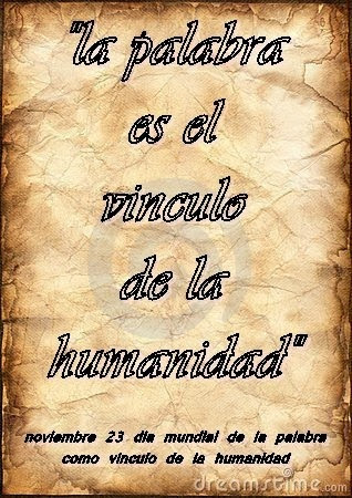 Lecturas a la hora del té 23 DE NOVIEMBRE DÍA MUNDIAL DE LA PALABRA