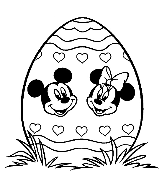 Disney Easter Coloring Pages title=
