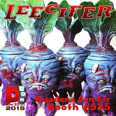 Designer Con 2015 Exclusive Custom Deadbeet Vinyl Figure Micro Run by Leecifer