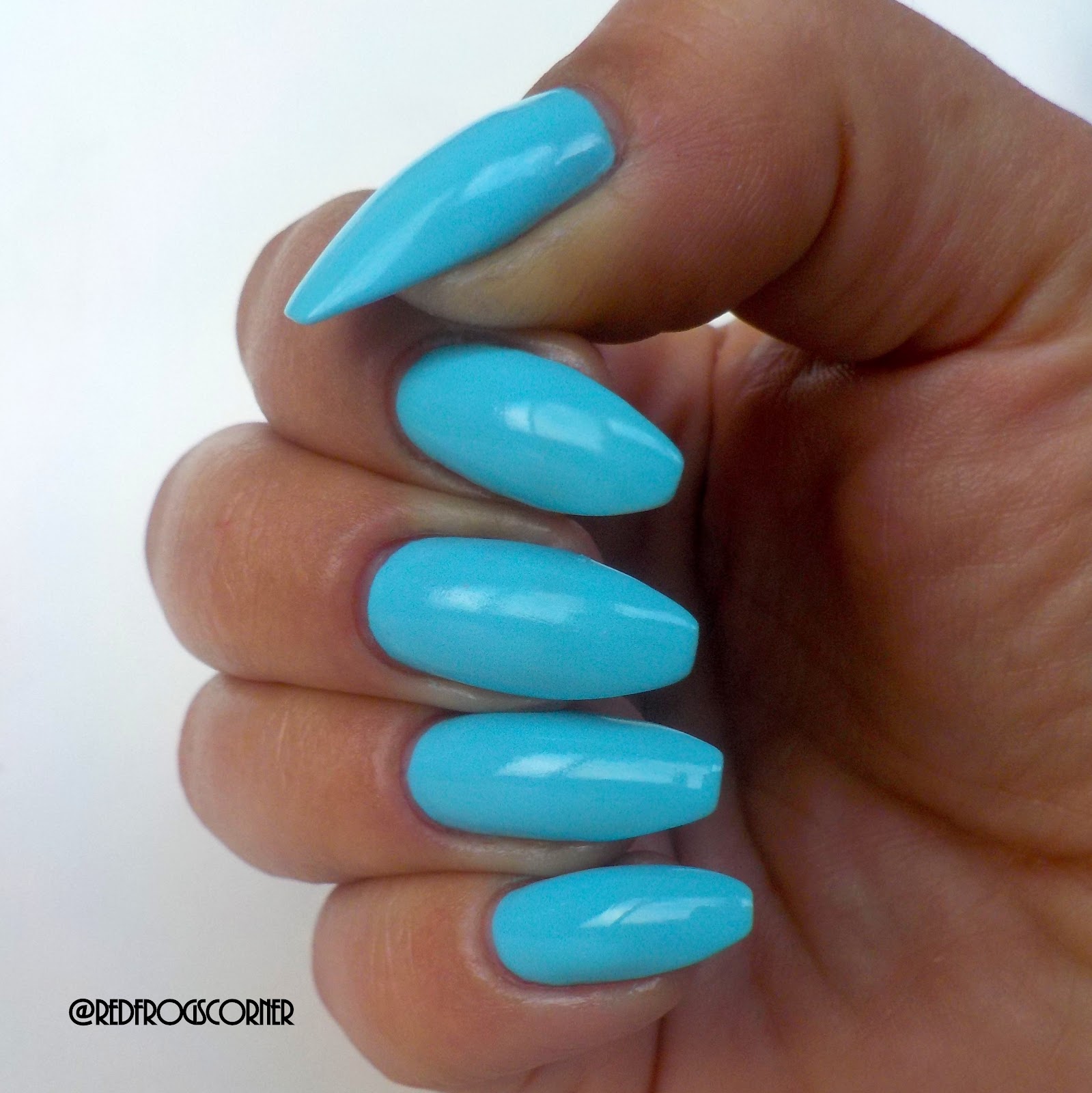 Red polish or bad polish?: Baby Blue Nails with BELL HYPOAllergenic