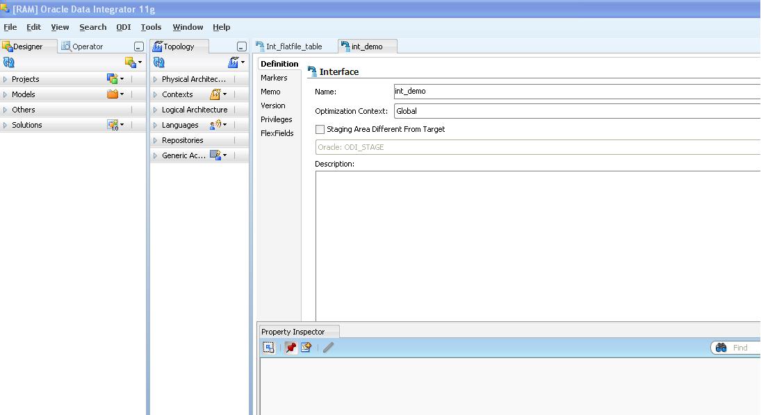Oracle Data Integrator E-L-T mechanism: Oracle Data Integrator Studio ...