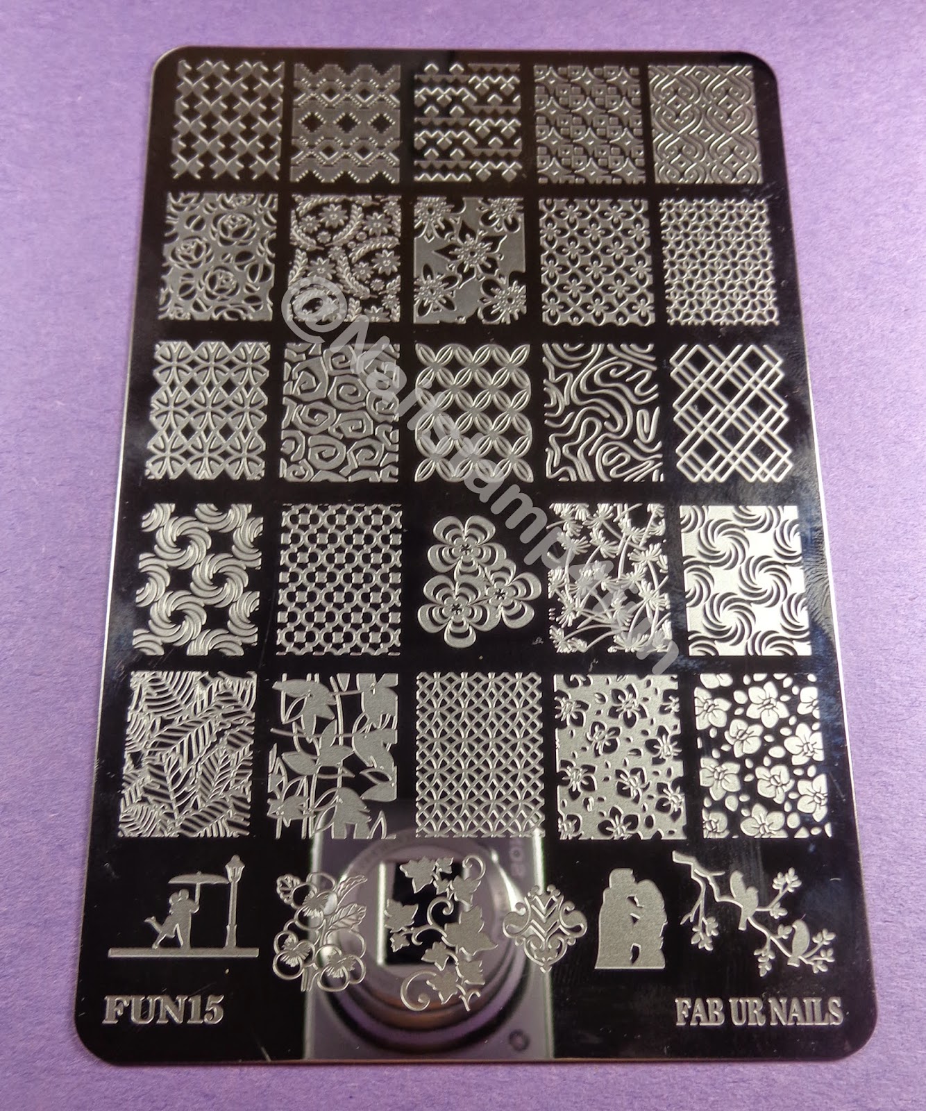 Nail Stamp 4 Fun Fab Ur Nails Plates FUN 13, FUN 14 & FUN 15