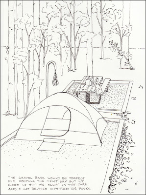 Crater Of Diamonds State Park Camp Site Drawing