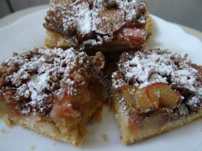 Ciasto ze smażonym rabarbarem Ciasto ze smażonym rabarbarem