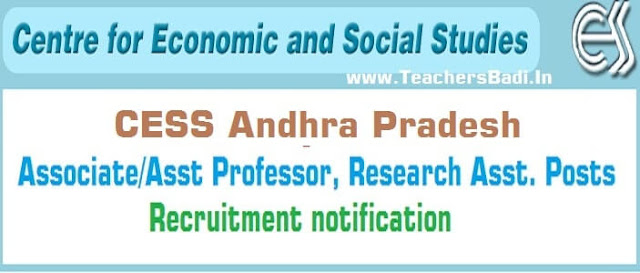 AP CESS Associate/Assistant Professor, Research Asst. Posts 2016 AP CESS,Associate/Assistant Professor, Research Asst. Posts 2016