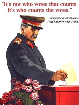 Stalin counts the votes
