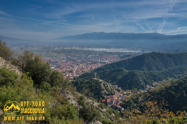 Panorama - Strumica city  - View from Carevi Kuli (Czar's Towers) 