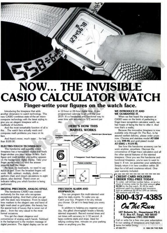 Casio ya tenía un reloj con pantalla táctil en 1984: Así era el AT-552 Janus Casio ya tenía un reloj con pantalla táctil en 1984: Así era el AT-552 Janus
