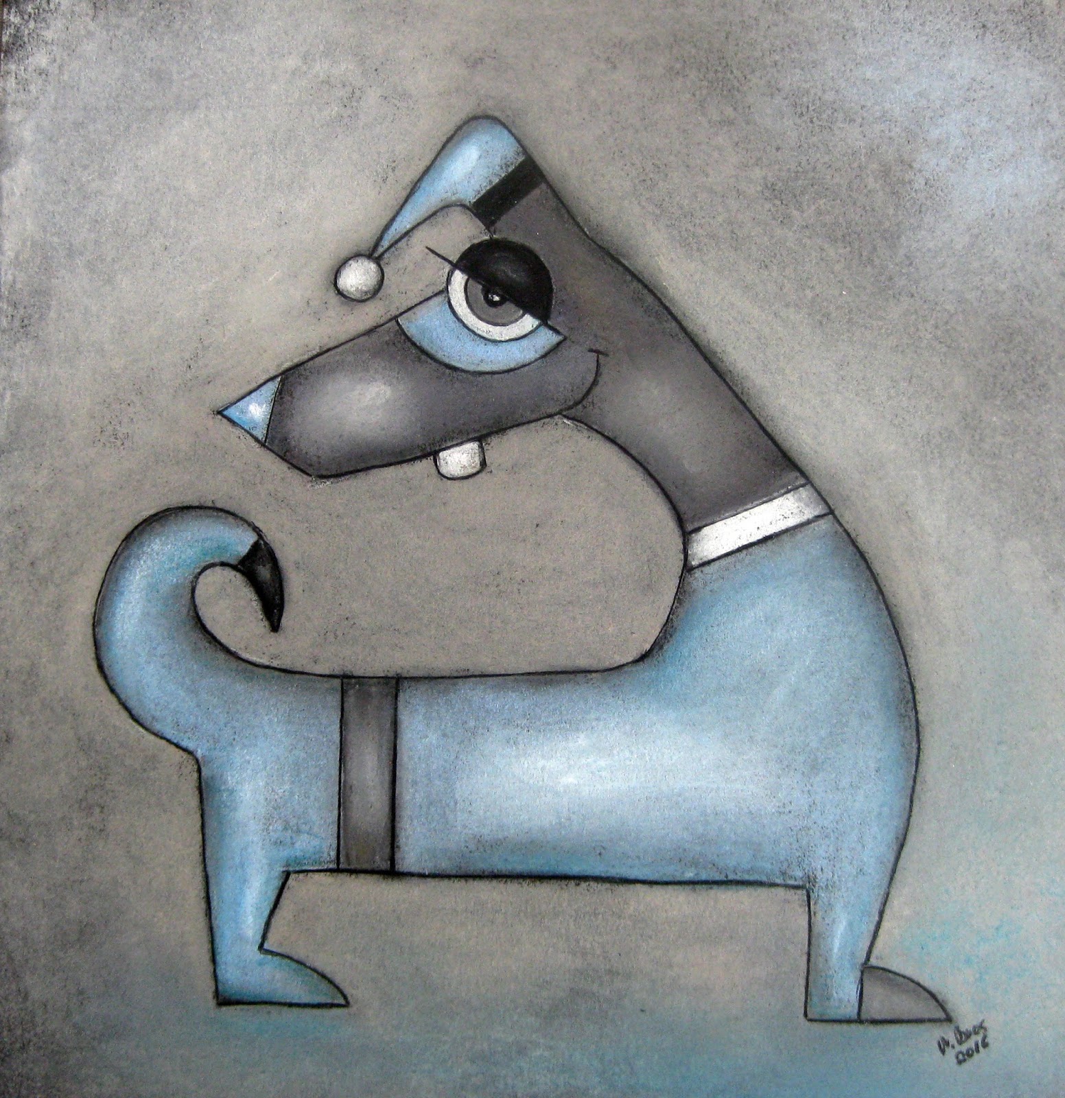 ninaboosart "Blöder Hund" Zeichnung Ninaboosart Hund
