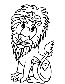 Colorear dibujo de un leon