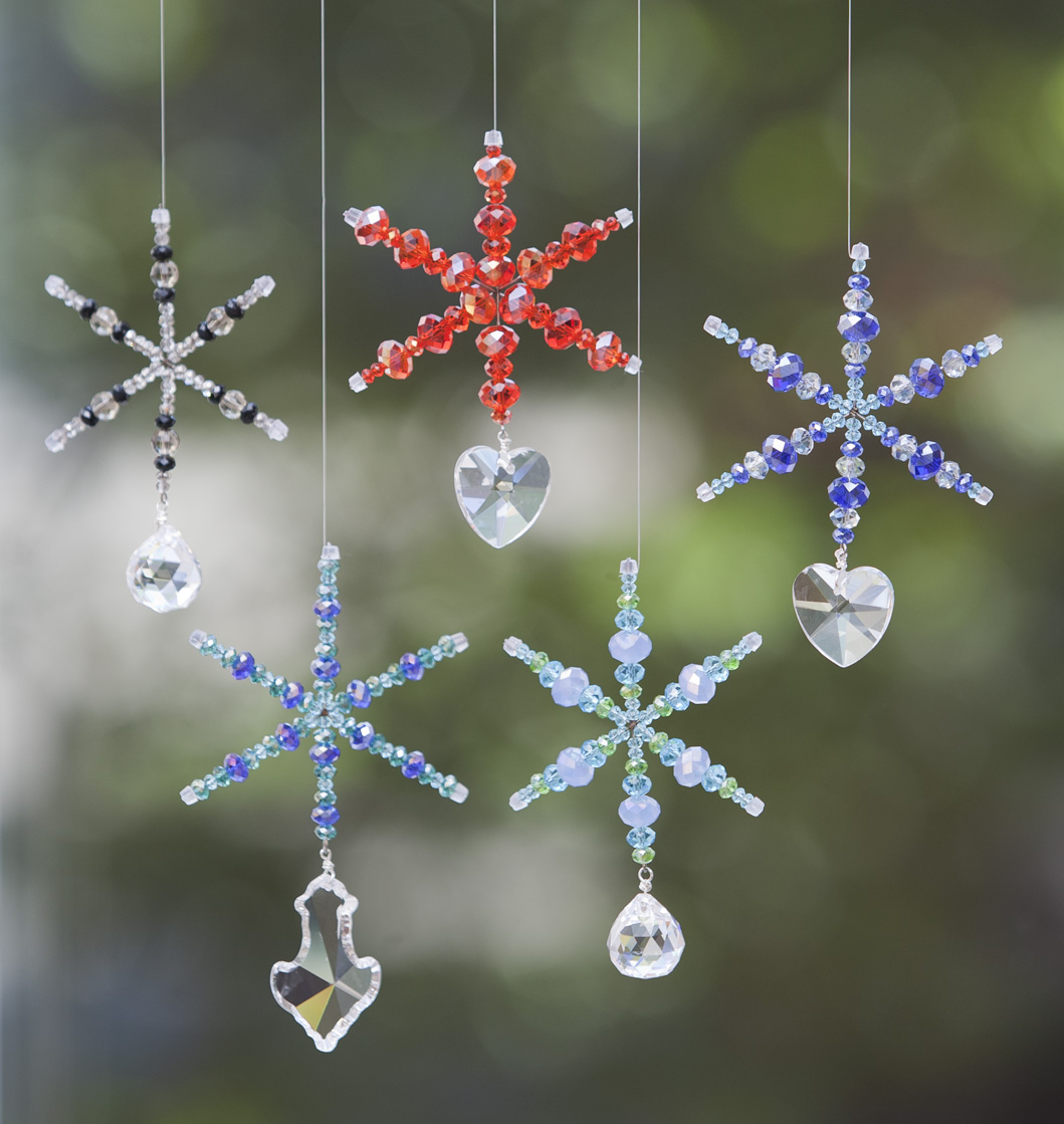 How To Make Beaded Snowflake Ornaments