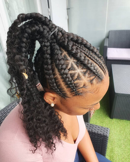 36 Amazing Fulani Cornrow Styles Ponytails For African Natural Hair Fulani cornrow braids styles are the perfect winter hairstyle which will last for months 36 Amazing Fulani Cornrow Styles Ponytails For African Natural Hair