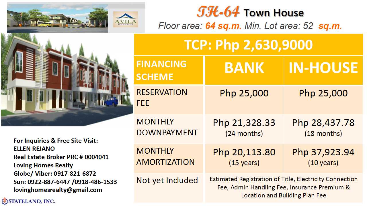 Exclusive subdivision Avila Heights house and lot sale in Sto Tomas