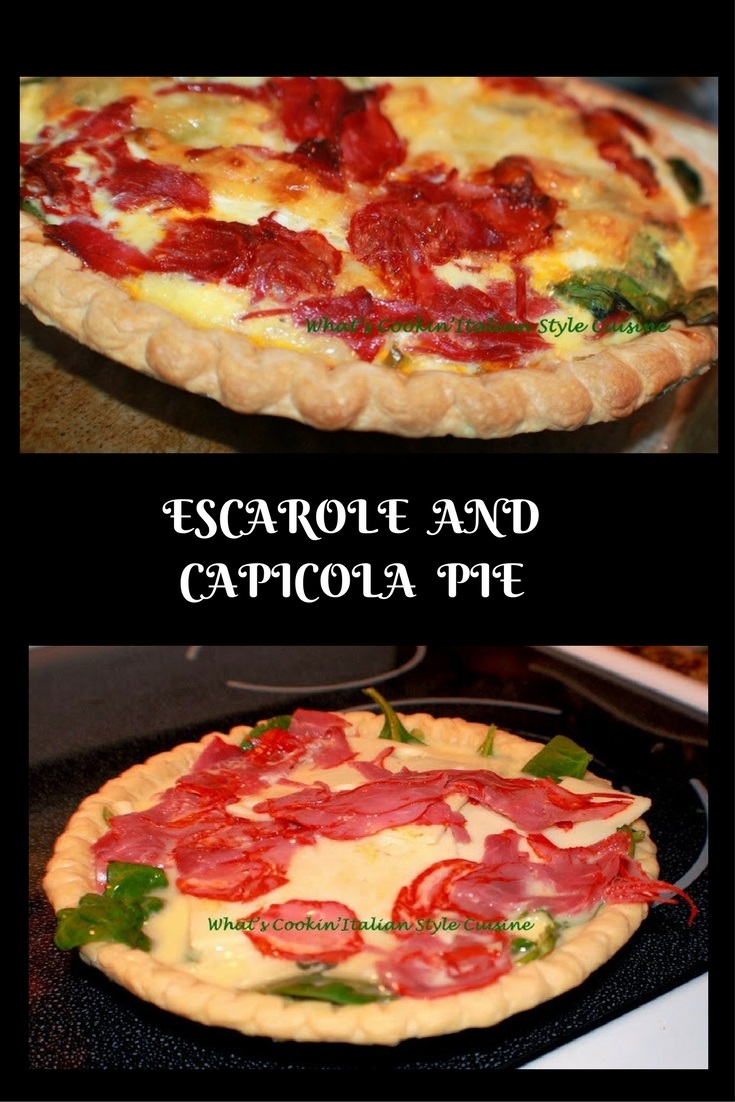 Escarole and Capicola Breakfast Pie What's Cookin' Italian Style Cuisine