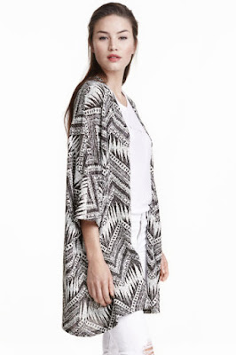 H&M etniczny kardigan we wzorzysty splot nowa kolekcja H&M trendy wiosna/lato 2016 co kupić z nowych kolekcji blogger