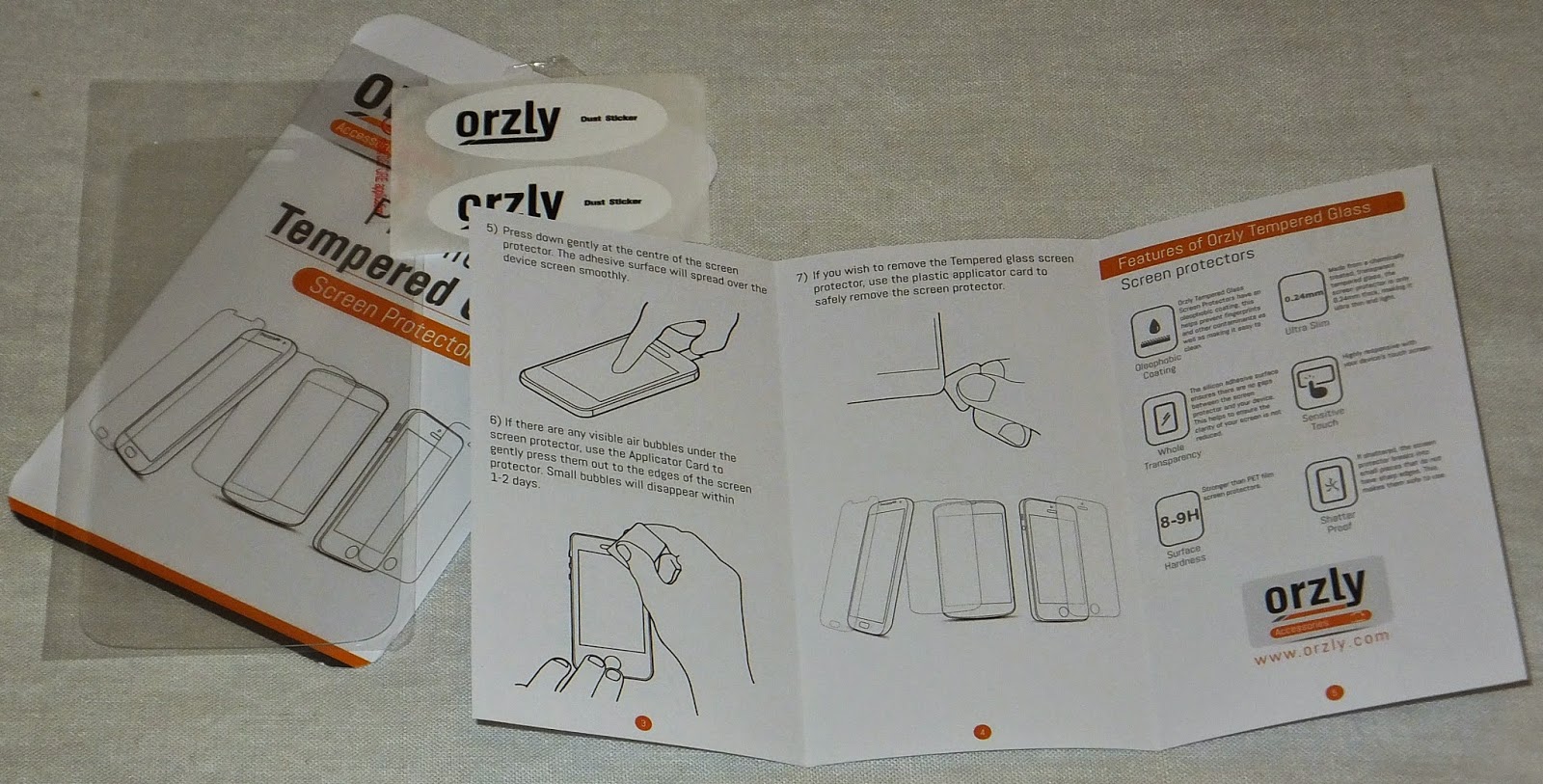 Andrux&me Orzly Premium Tempered Glass Screen Protector