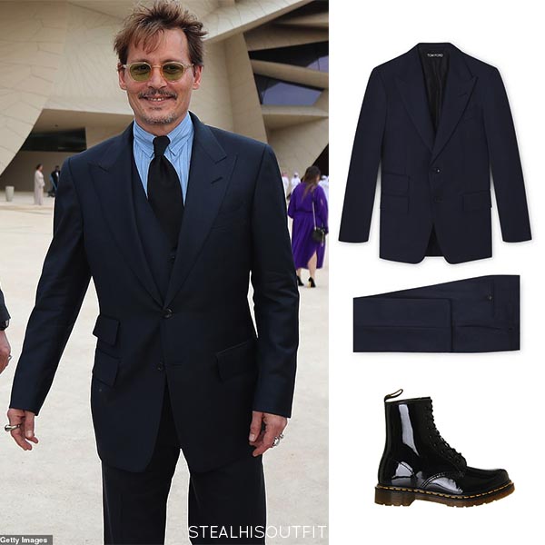 dr martens with suit
