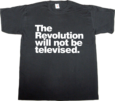 TV activism helvetica #spanishrevolution #democraciarealya t-shirt ephemeral-t-shirts