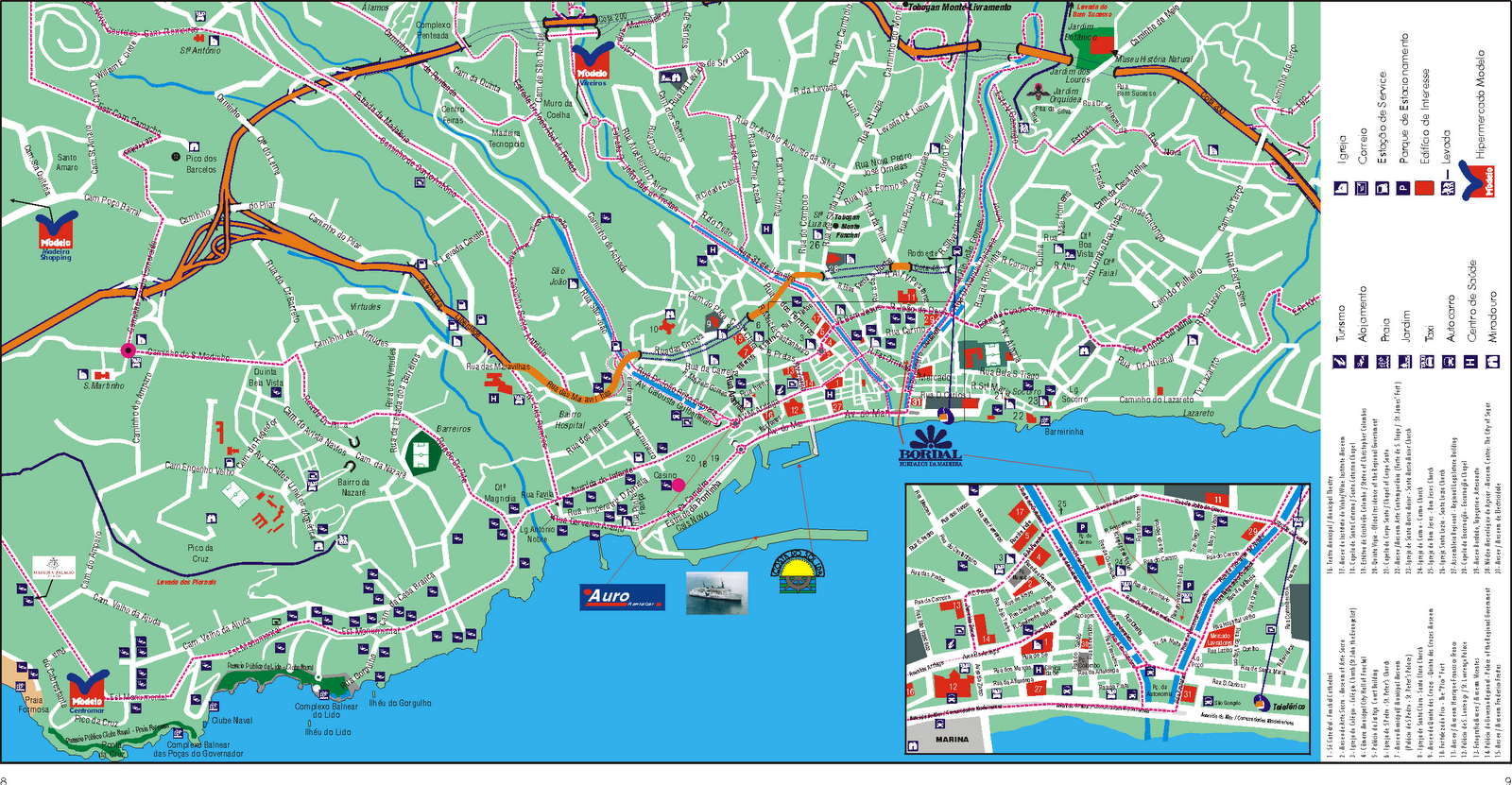 Mapas de Funchal - Madeira | MapasBlog